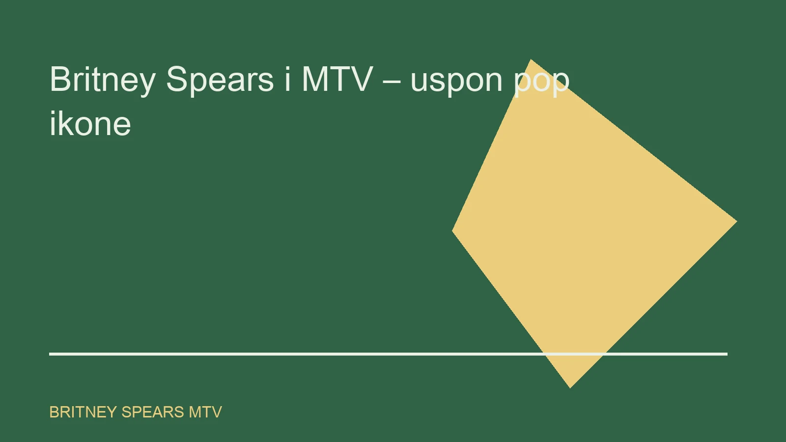 Urednička ilustracija za temu Britney Spears MTV