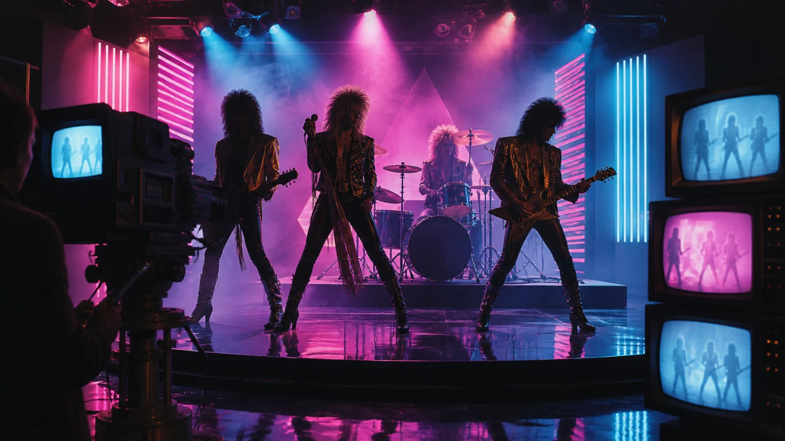 Glam rock i hair metal bendovi na MTV-u 80-ih