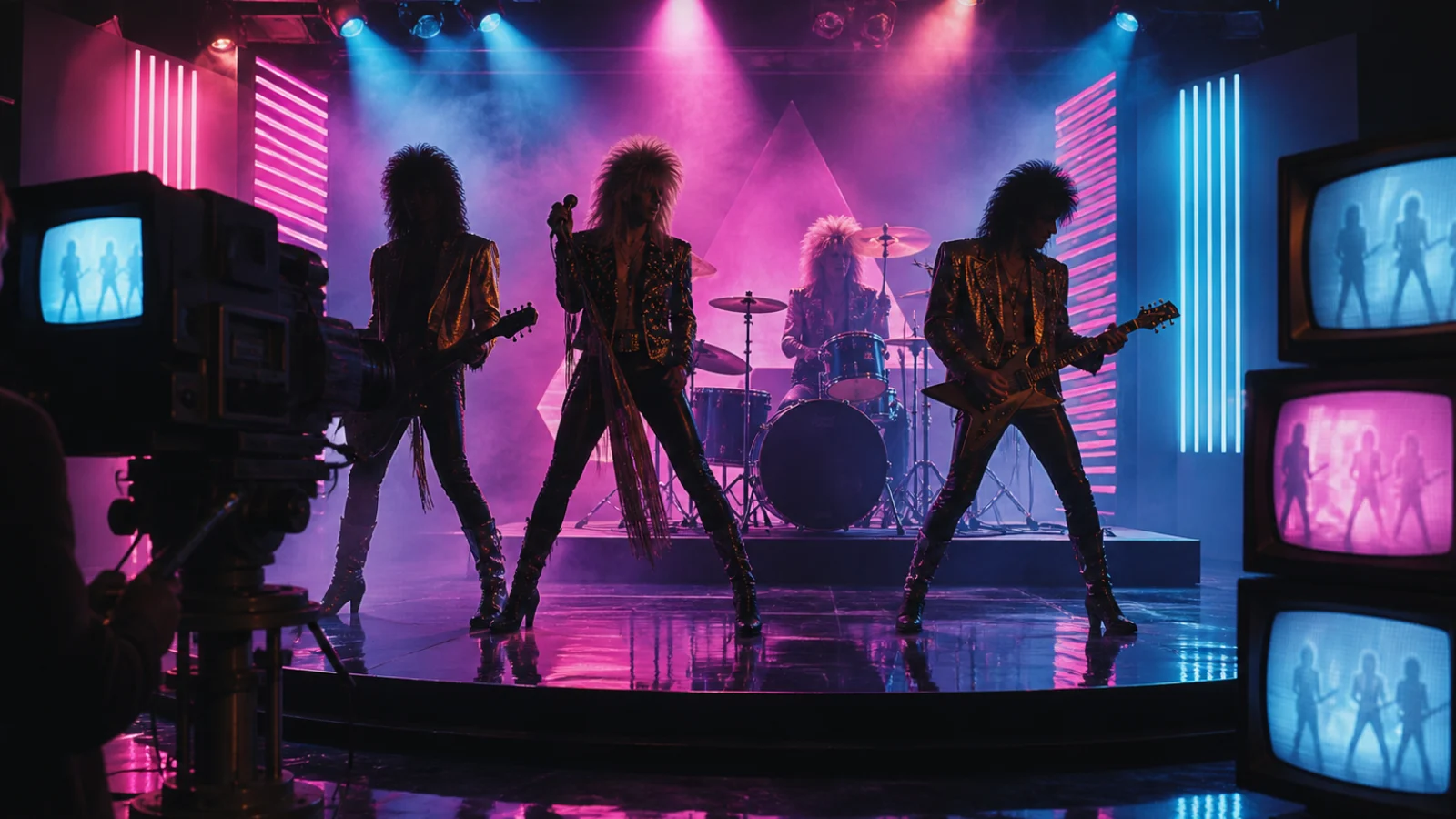 Publika u modi inspiriranoj glam metal spotovima osamdesetih